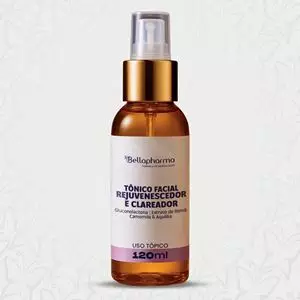Tônico facial rejuvenescedor e Clareador 120ml