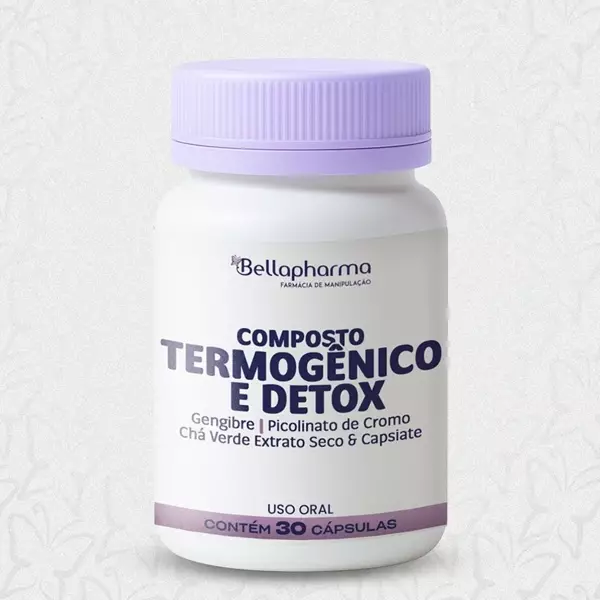 Composto Termogênico e Detox 30 Cápsulas