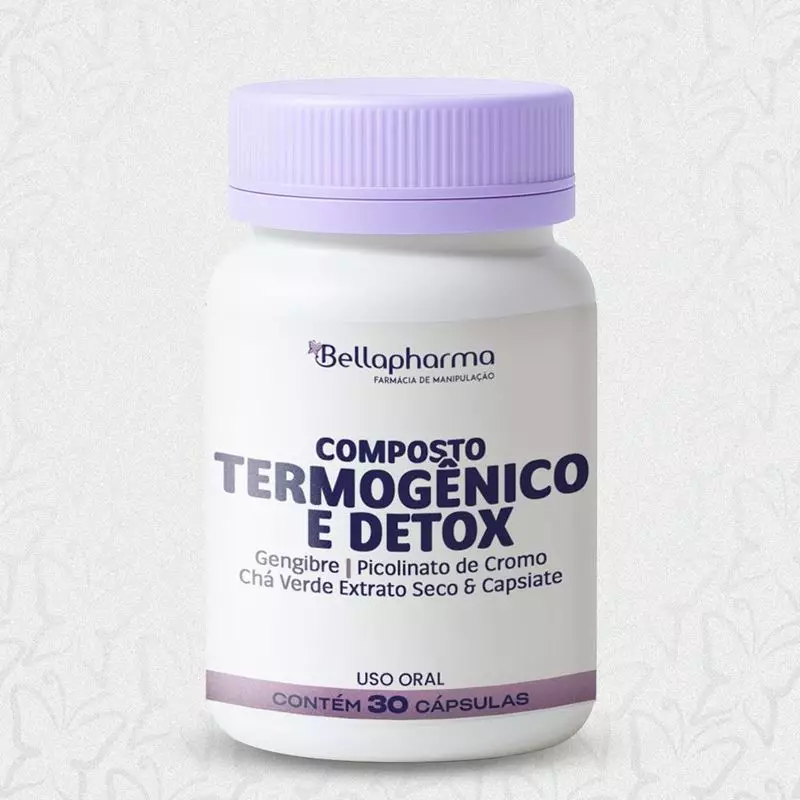 Composto Termogênico e Detox 30 Cápsulas