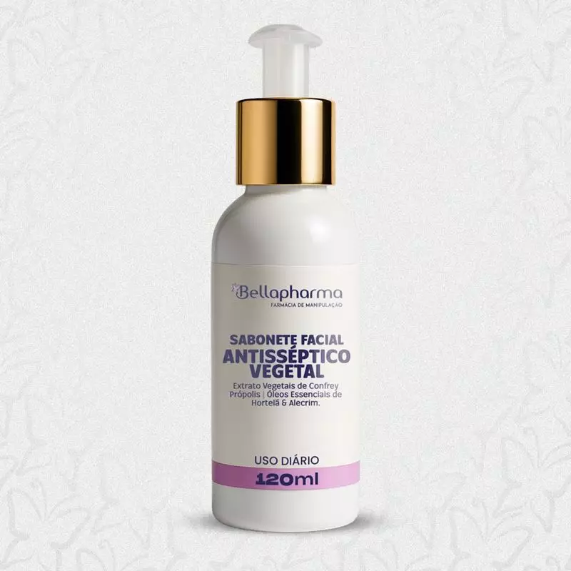 Sabonete Facial Antisséptico Vegetal 120ml