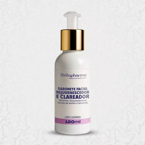 Sabonete Facial Rejuvenescedor e Clareador120ml
